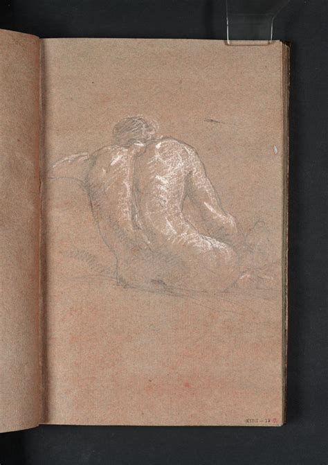 Joseph Mallord William Turner A Seated Male Nude Seen From Behind C