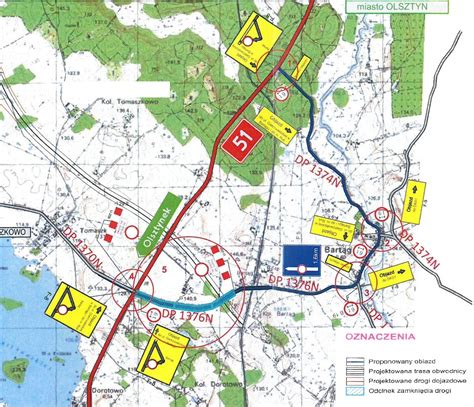 Zmiana organizacji ruchu w związku z budową obwodnicy Olsztyna