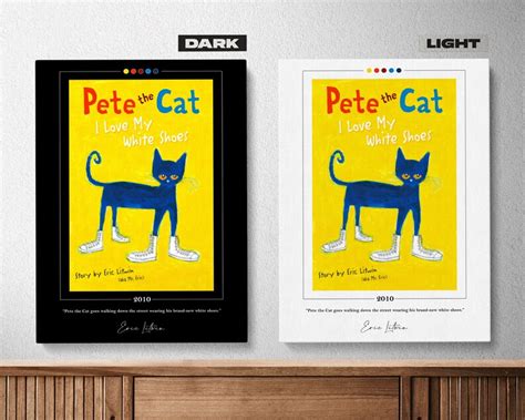 Pete the Cat Book Cover Poster Eric Litwin Pete the Cat - Etsy