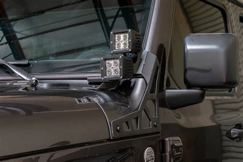 Dv Offroad Lbjl A Pillar Pod Led Light Mounts For Jeep