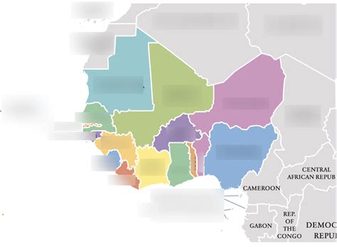 West Africa Map Quiz (By: Alex Rose) Diagram | Quizlet