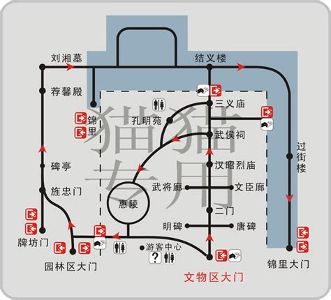 成都武侯祠导游图,成都武侯祠图片,成都武侯祠平面图_大山谷图库