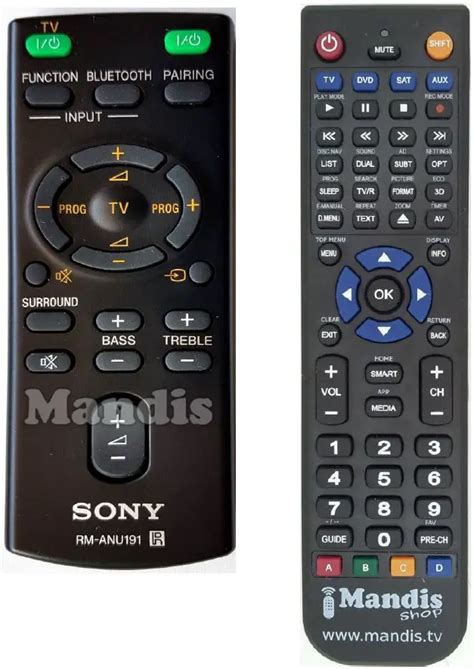 Mandis Sony Rm Anu Replacement Remote Control Instructions