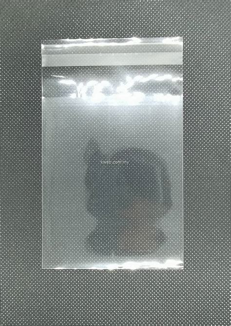 SJP40 Self Adhesive Clear OPP Plastic Bag 100pc Pkt