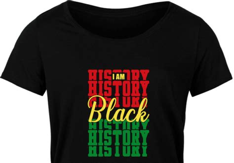 I Am Black History Echo Stacked Text Juneteenth Black Pride Free Svg