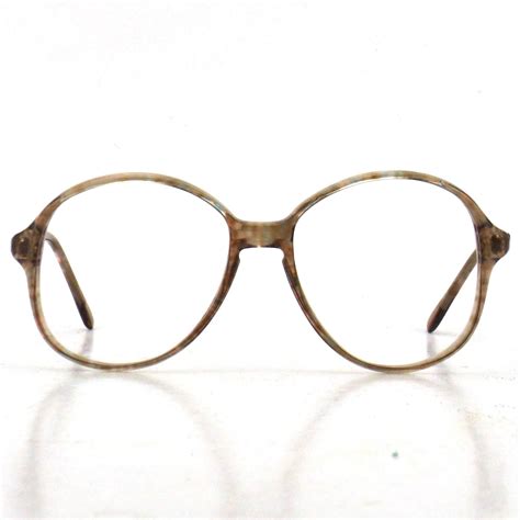 Italian Brown Eyeglasses Round Eye Glasses Vintage 70s 80s Nos Etsy