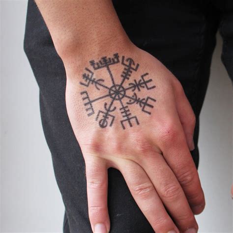 Vegvisir Symbol Tattoo Temporary Tattoos Tattoo Icon Tattooicon