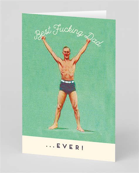 Personalised Best F Dad Greeting Card Ohh Deer