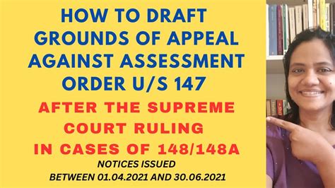 How To Draft Grounds Of Appeal Against Assessment Order U S After