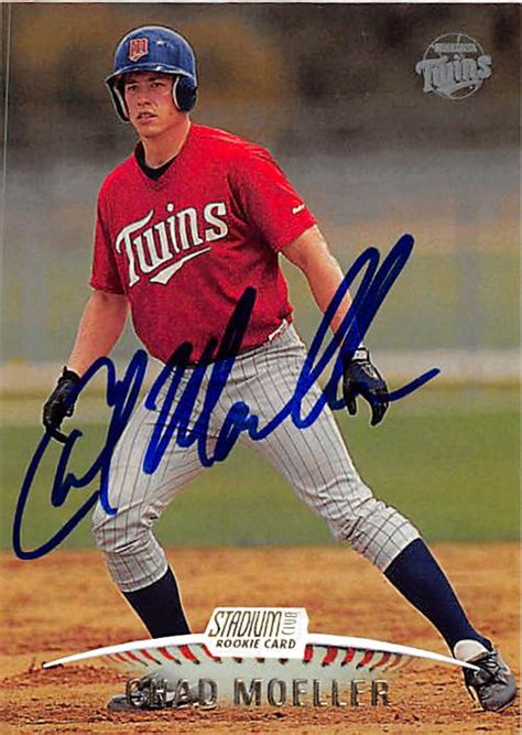 Chad Moeller Autographed Baseball Card Minnesota Twins Ft Topps