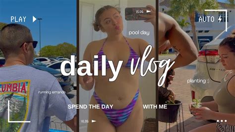 Mini Vlog A Day In My Life Running Errands Groceries Pool Day