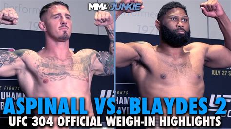 Curtis Blaydes Heavier Than Tom Aspinall For Interim Title Rematch