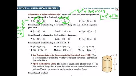 7 3 Multiplying Binomials Practice Problems Youtube