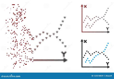 Icono Descompuesto Del Diagrama De Las Funciones Punteadas Del Tono