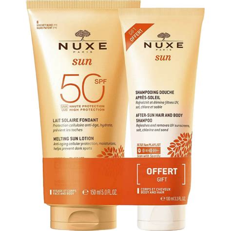 Nuxe Sun Lait Fondant SPF50 150 ml Shampooing Douche Après Soleil 100