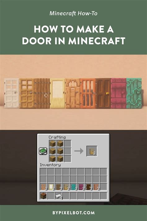 How to Make a Door in Minecraft — ByPixelbot