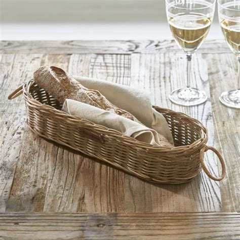 Baguette Basket Rustic Rattan Fresh Interior Stories Riviera Maison