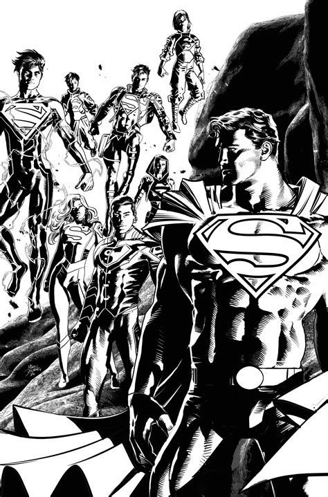 Action Comics 1059 Variant Cover AP By Mike Deodato In Chiaroscuro