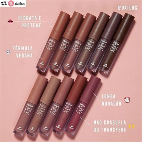 Batom Liquido Matte Nude Dailus Shopee Brasil