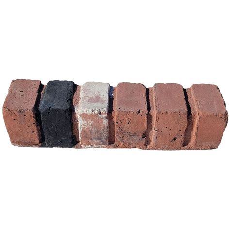 Classic Stone 17 In X 4 In X 4 In Concrete Edging Brickface Red