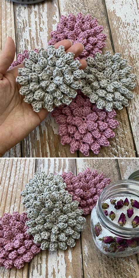 Reusable Crochet Face Scrubbies Pattern Center