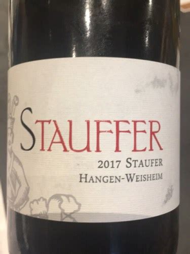 Stauffer Hangen Weisheim Staufer Vivino Australia