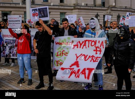 Victoria Square Birmingham Uk Nd Oct Protesters Gather To