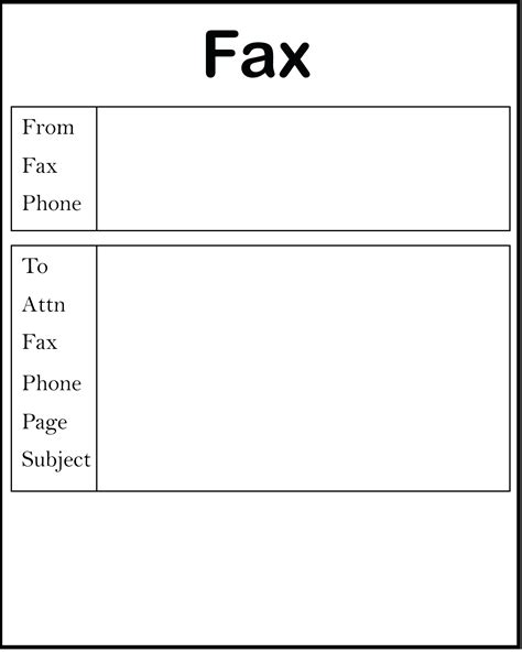 Free Printable Fax Cover Sheet Printable Word Searches