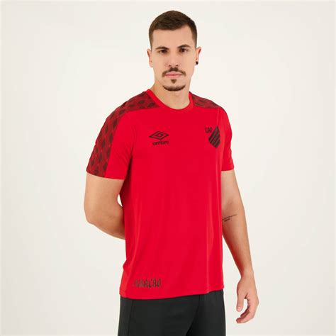 Umbro Athletico Paranaense Basic Red Away Jersey FutFanatics