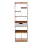 Lavish Home 5 Tier Wooden Shelving Unit With Removable Cover W020026