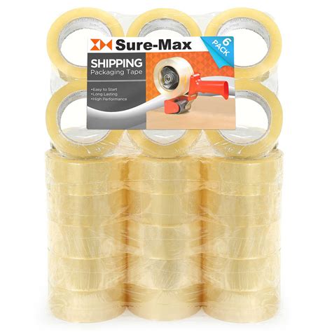 Clear Acrylic Packing Tape X Yards Carton Sealing Packaging Tapes