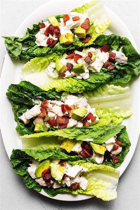 Keto Chicken Salad Lettuce Wraps • Low Carb with Jennifer