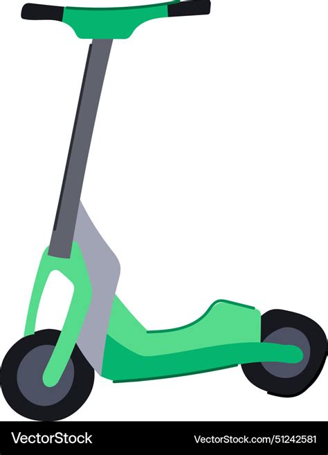 City electric scooter cartoon Royalty Free Vector Image