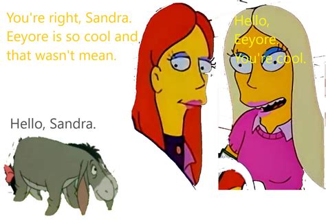 Eeyore Meets Sandra And Her Friend By Benhughes14 On Deviantart