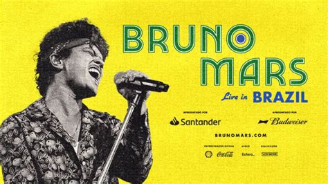 Bruno Mars venda de ingressos para o show do cantor no Brasil começa