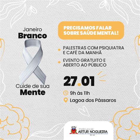 Prefeitura promove evento em prol da Saúde Mental em Artur Nogueira