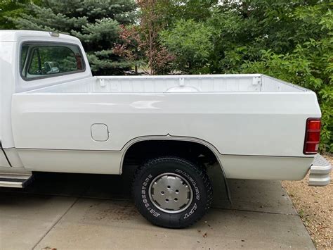 1988 Dodge W Series Pickup White 4wd Manual W150 For Sale