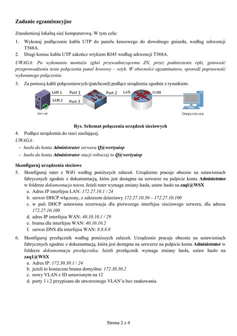 Egzamin Praktyczny E Stycze Zadanie Zo Technik