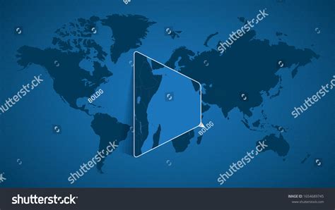 Detailed World Map Pinned Enlarged Map เวกเตอร์สต็อก ปลอดค่าลิขสิทธิ์ 1654689745 Shutterstock