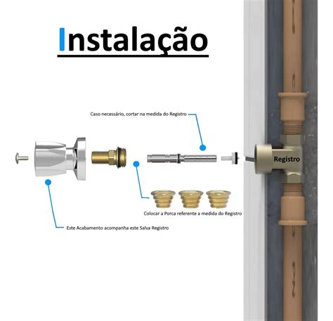 Kit Reparo Salva Registro Pressão Chuveiro 7x1 Universal C50 Loja