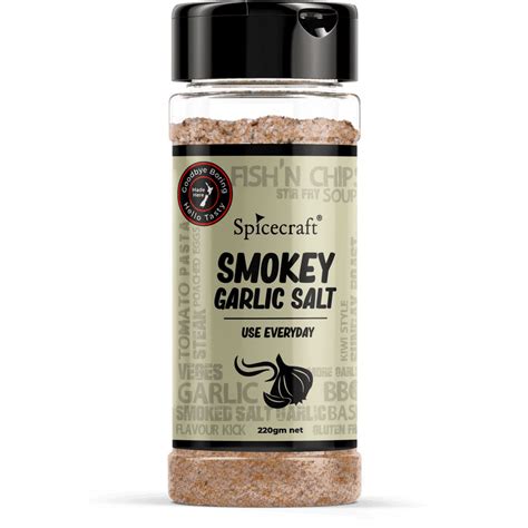 Smoked Garlic Salt Smokey Garlic Garlic Seasoning Smoked Salt