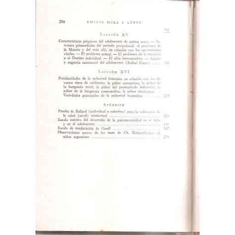 Psicologia Evolutiva Del Niño Y Del Adolescente Emilio Mira Y Lopez