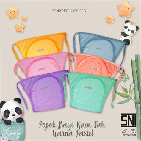 Jual POPOK BABY TALI 6 WARNA BOBOKO NEWBORN POPOK BAYI KAIN POPOK