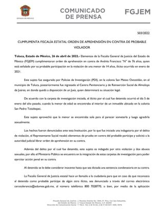 COMUNICADO 503 2022 PDF