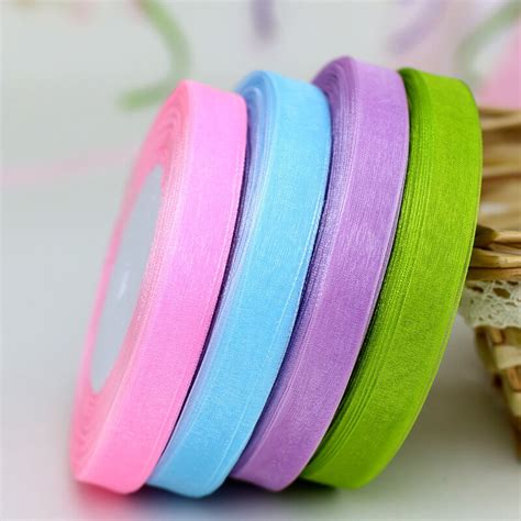 Colors Available Mm Wide Nylon Organza Ribbon Rolls