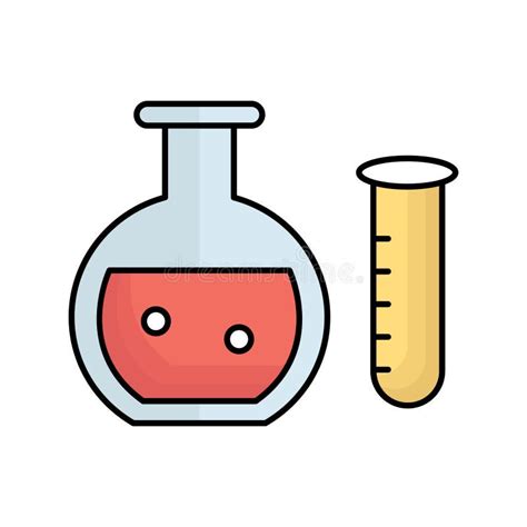 Lab Glassware Vector Icon Which Can Easily Modify Or Edit Stock Vector