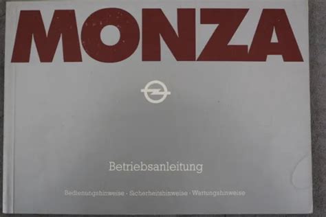 Opel Monza Mode Demploi Mai 1978 Mode Demploi Manuel Eur 38