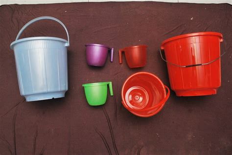 L Plastic Bucket And Mug For Household With Handle At Rs In Mumbai