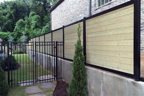 Build A Wood And Metal Fence The Easy Way Perimtec