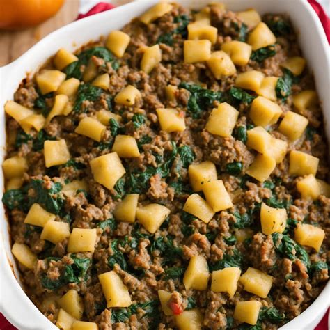 Ground Beef Spinach Casserole Recipe